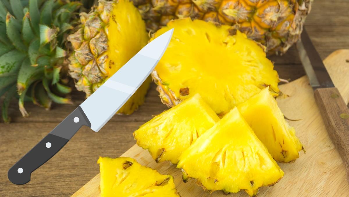 Cómo cortar la piña y que quede bien presentada, según un frutero